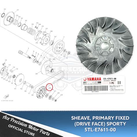 Sheave Primary Fixed Drive Face Mio Sporty Tl E Genuine