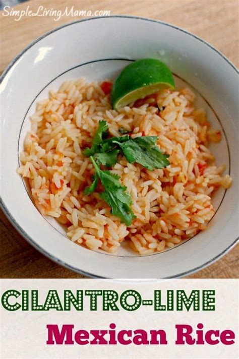 Cilantro Lime Mexican Rice In The Dutch Oven Simple Living Mama