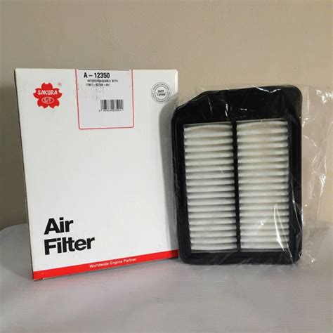 Sakura Air And Cabin Filter Set For Toyota Wigo Gen 2 Gen 3 A12350