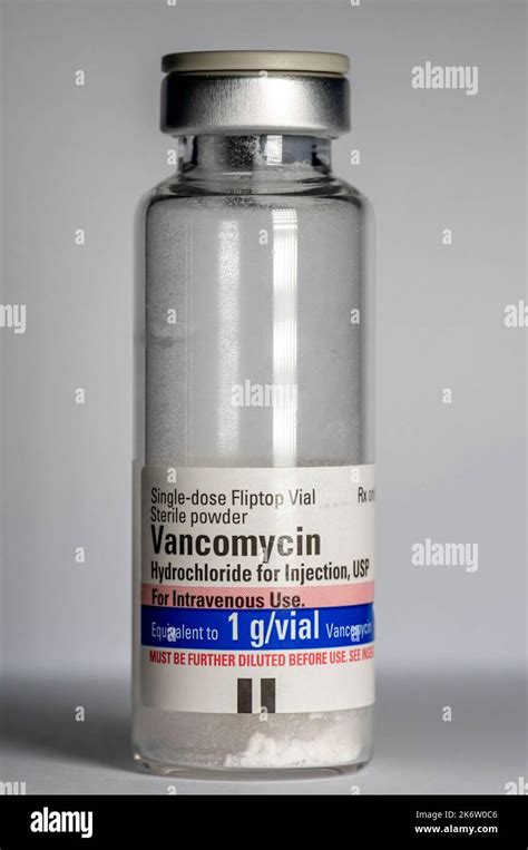 Vancomycin Injection Vial Stock Photo Alamy