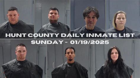 The Hunt County Daily Inmate List Your Essential Guide To Accessing Arrest Records And Jail Information