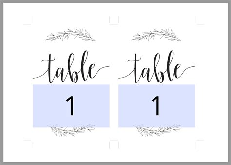 Rustic Wedding Table Number, Wedding Table, Printable Numbers, Instant ...