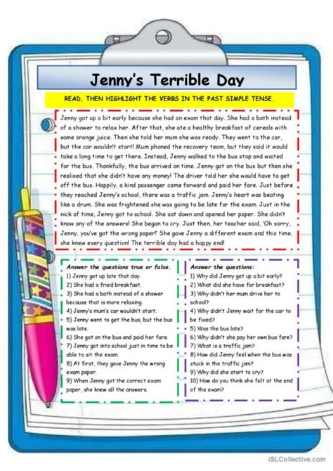22 Terrible English Esl Worksheets Pdf And Doc