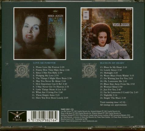 Wanda Jackson Cd Love Me Forever Blues In My Heart Cd Bear