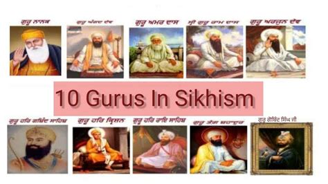 The List Of 10 Gurus Names Of 10 Gurus Of Sikhism Youtube