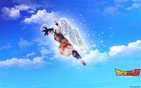 Wallpaper Dragon Ball Z Goku Angel By Fouding On Deviantart