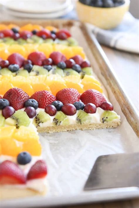 The Best Fruit Pizza Recipe Cream Cheese Frosting Mels Kitchen Cafe