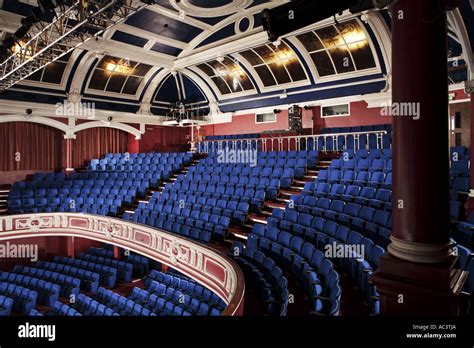 Refurbished seating on balcony, Central Theatre, Chatham, Kent Stock ...