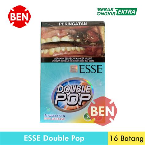 Jual Rokok Esse Double Pop 16 Batang Mangoburst Applecrush Mango Pak