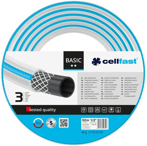 Шланг поливочный Cellfast Basic 50 м 1/2" (10-402) – фото, отзывы ...
