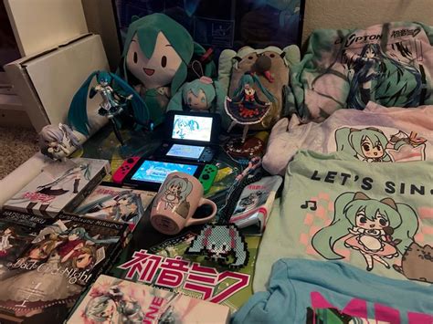 …i put together all of my miku merch | Miku, Hatsune miku, Vocaloid