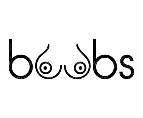 Boobs Svg Tits Svg Vector Cut File For Cricut Silhouette Etsy Australia