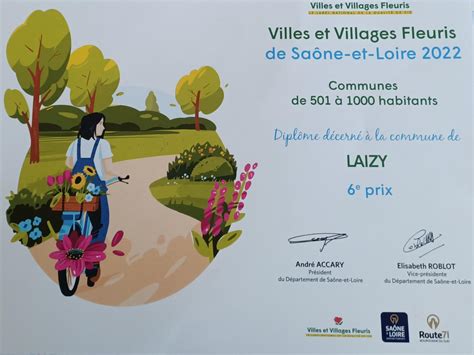 Concours départemental 2022 des villes et Villages Fleuris Mairie de