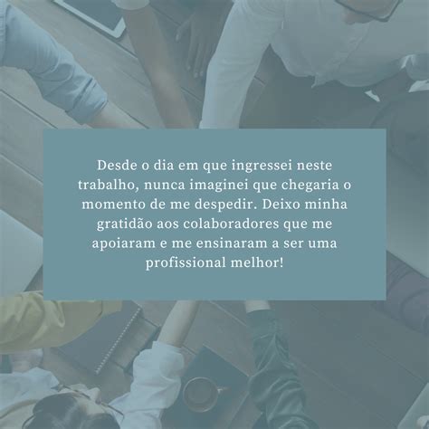 Mensagem De Despedida E Agradecimento Do Trabalho FDPLEARN