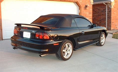 Black 1998 Ford Mustang Svt Cobra Convertible