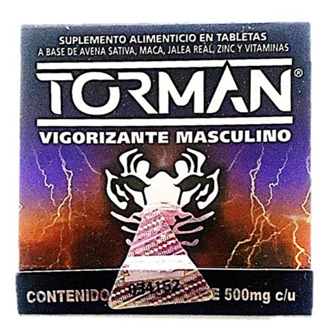 Torman Super Vigorizante Y Energizante Sexual Para Hombre A Base De Maca Con Vitaminas Y