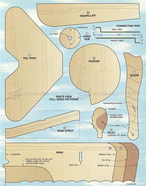 1734 Triplane Whirligig Plans Outdoor Plans Woodworking Plans