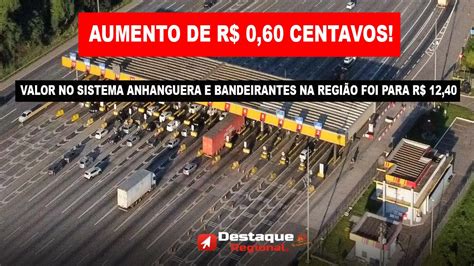 Aumento No Valor Do Ped Gio Da Ccr Autoban Foi De Centavos