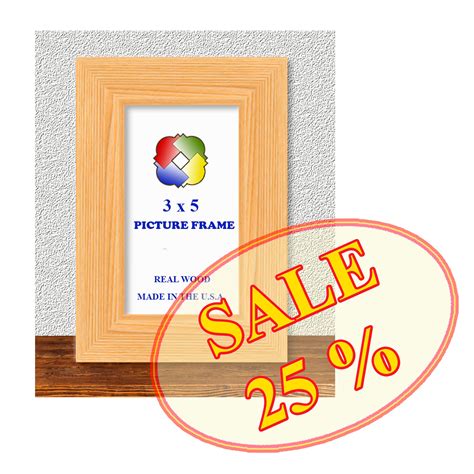 SALE, 3x5 Frame, Picture Frame 3x5, Unfinished Wood Frame 3x5, Pine Frame. - Etsy