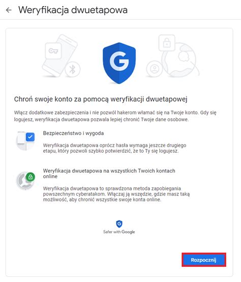 Konfiguracja Skrzynki Email Google Gmail Weryfikacja Dwuetapowa