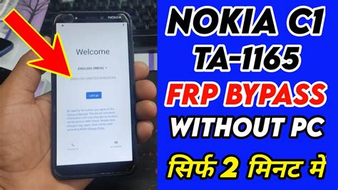 Nokia C Ta Frp Bypass Google Account Remove Nokia Ta Frp