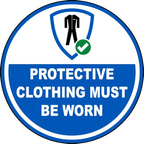 Protective Clothing Must Be Worn Floor Sign Get 10 Off Now