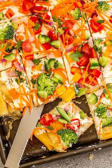 Cold Veggie Pizza Recipe