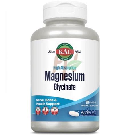 KAL MAGNESIUM GLYCINATE [High Absorption] (90 капсул) - Купить глицинат ...