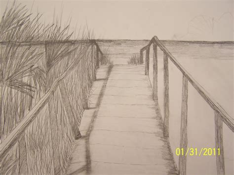 Beach Pencil Drawing At Getdrawings Free Download