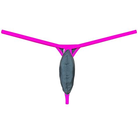 Botmois Men Ice Silk Bikini Thong Underwear Panties Male Lingerie Ultra Thin G String Micro