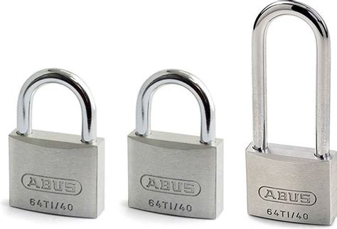 Abus Titalium Ti Hb Padlock Triple Pack Pris