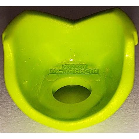 Lego Lime Alien Face With Black Eyes And Eyelashes 10893 Brick Owl