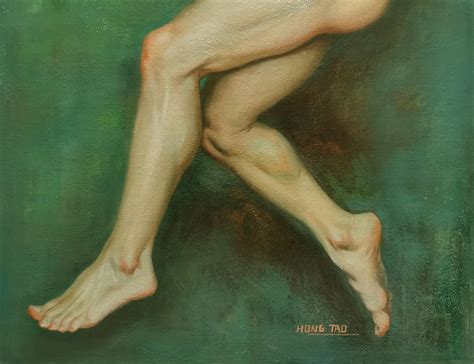 Original Artwork Oil Painting Male Nude On Linen Fine Classical Naked Man Art Realism Human Body