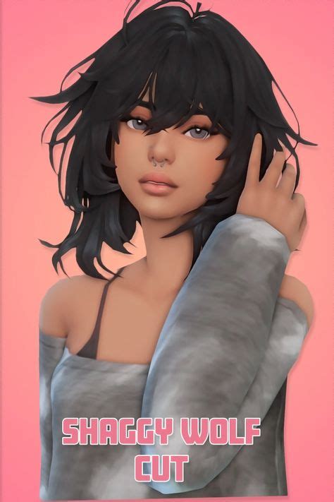 Sims 4 Wolf Cut Hair Cc