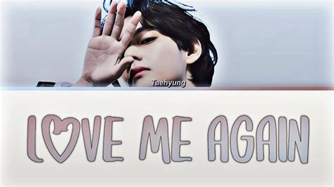 Taehyung Love Me Again Kolay Okunuş YouTube