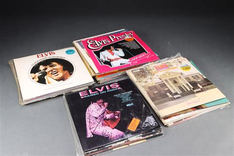 Samling LP Plader Elvis 52 Auktionshuset