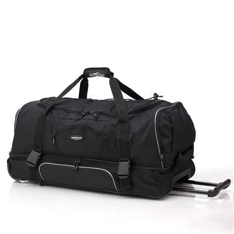 Travelers Club Drop Bottom Rolling Duffel With Telescopic Handle