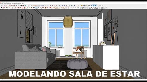 26 Curso Sketchup Modelando Sala YouTube