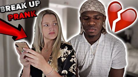 Break Up Prank On Boyfriend He Cries Youtube