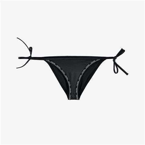 Calvin Klein String Side Tie Kadın Siyah Bikini Altı Kadin Mayo