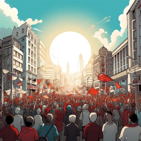 Premium Ai Image Crowded People