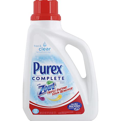 Purex Liquid Detergents Complete Free Clear W Zout Laundry Detergent