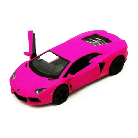 Lamborghini Aventador LP700-4, Hot Pink - Kinsmart 5370D - 1/38 scale Diecast Model Toy Car ...