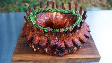 Made This Deliciously Beautiful Smoked Pork Crown Roast This Weekend Perfect For Your Holiday