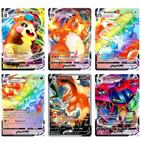 Kit 20 Cartas Pokemon Vmax Sem Repetir Carta Charizard V à venda em