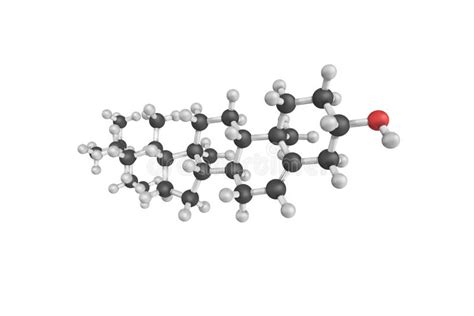 3d Structure Of Beta Sitosterol One Of Several Phytosterols Pl Stock Illustration