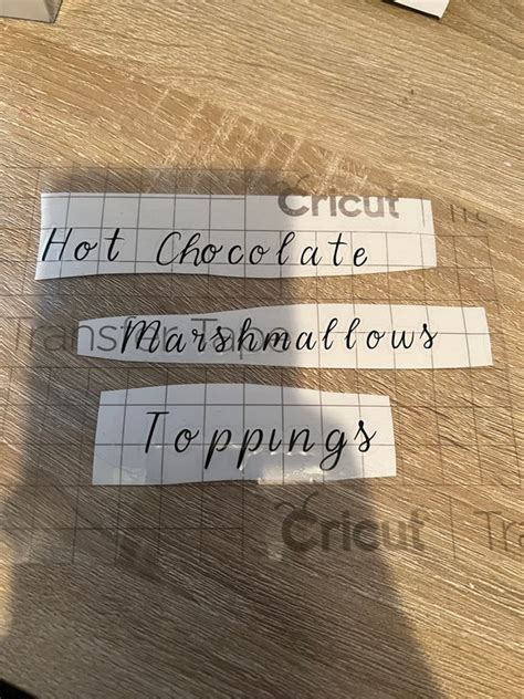 Hot Chocolate Jar Labels Etsy