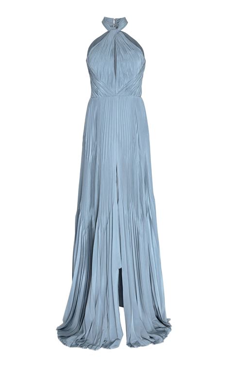 Burnett New York Ocean Pleated Evening Gown | Fashion clothes women