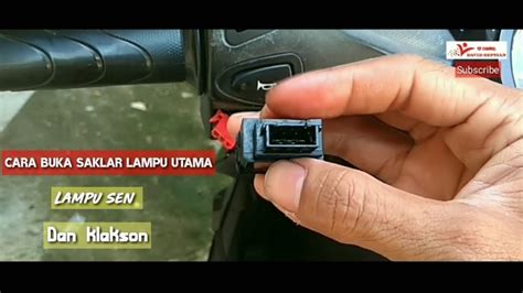 Cara Buka Saklar Lampu Honda Beat Lampu Sen Saklar Klakson Honda Beat Esp Youtube