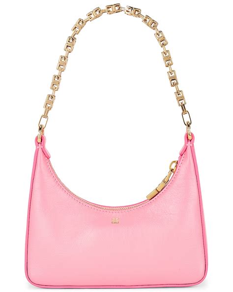 Givenchy Moon Cut Out Mini Hobo Bag In Bright Pink Fwrd